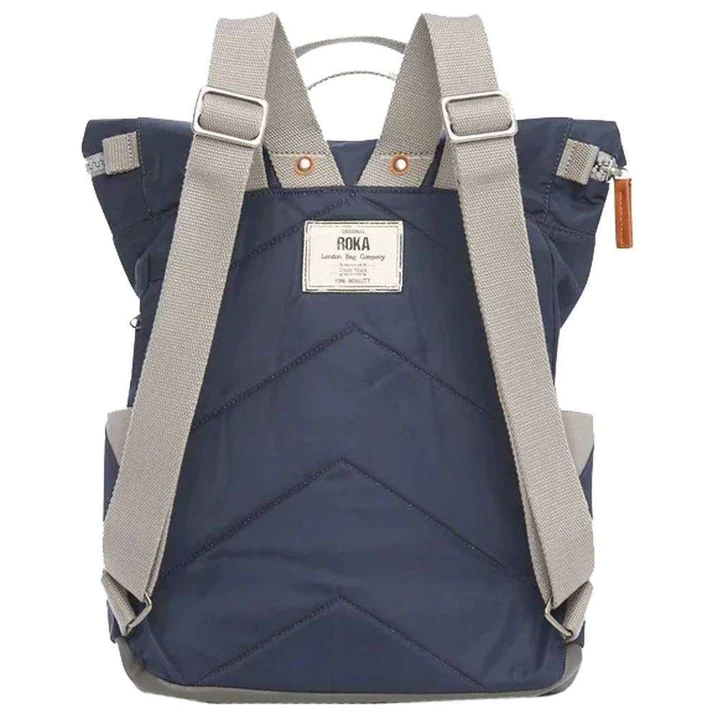 roka canfield b small sustainable nylon backpack midnight blue 31396543