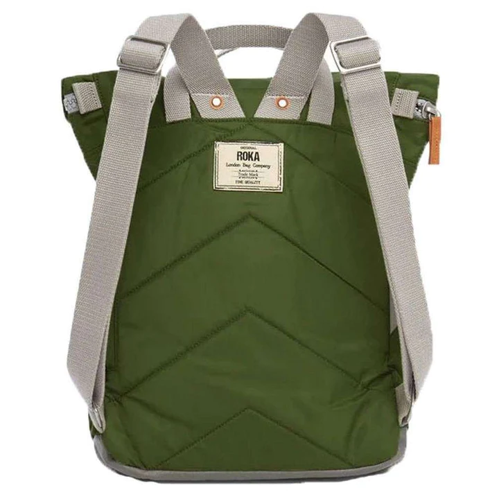 roka canfield b small sustainable nylon backpack avocado green 31117848