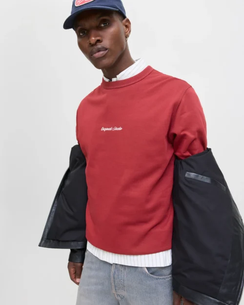 jackjones jornorrebroembsweatcrewnoos roja 6